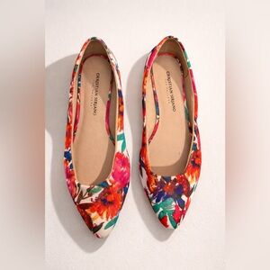 Christian Siriano Floral Multicolor Flats